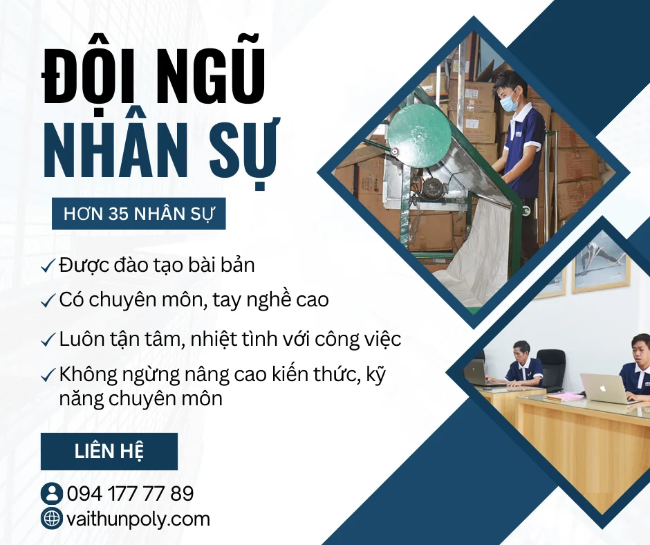 CAM KẾT CỦA XƯỞNG DỆT VẢI THUN POLY