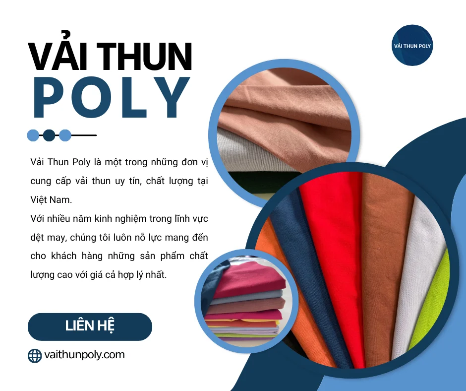 VẢI THUN POLY: CHẤT LƯỢNG VẢI CAO - GIÁ CẢ HỢP LÝ